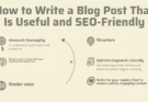 How to Write a Blog Post That Is Useful and SEO-Friendly